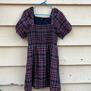 Plaid Madewell dress